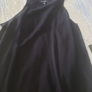 Eloquii black mock turtleneck sleeveless top